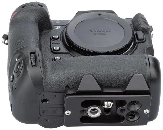 Alt view image 6 of 7 - ProMediaGear PBNZ9 Arca-Swiss Type Bracket Plate with SS2 Strap Port for Nikon Z9 Mirrorless Camera