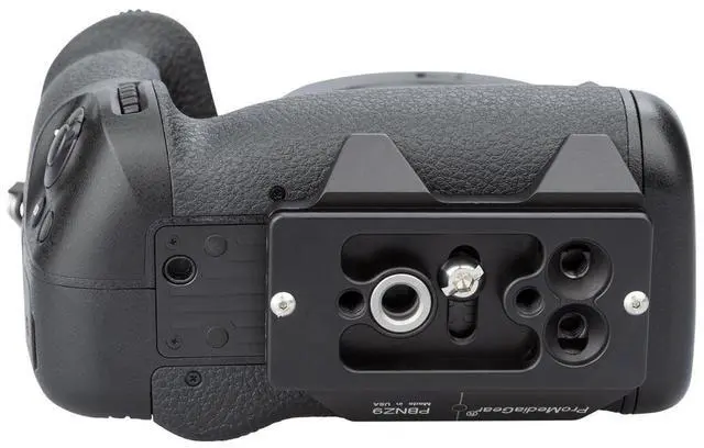 Alt view image 7 of 7 - ProMediaGear PBNZ9 Arca-Swiss Type Bracket Plate with SS2 Strap Port for Nikon Z9 Mirrorless Camera