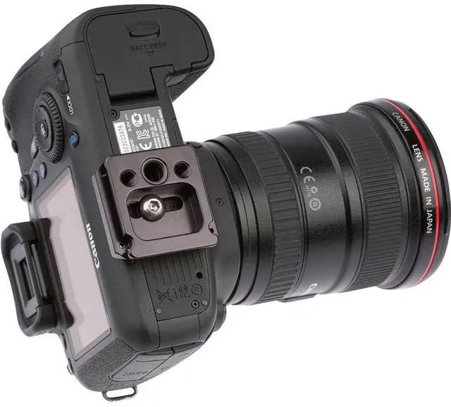 Alt view image 3 of 4 - ProMediaGear PXM1 HYBRID Manfrotto-Type RC2 and Arca-Swiss Type Dual Function Plate, (Features Quick Release Strap Port)