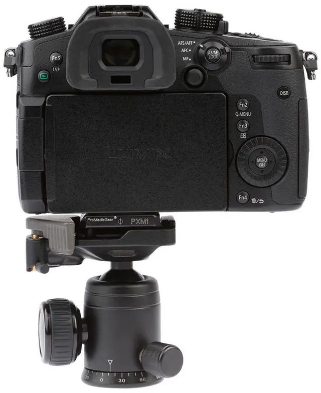Alt view image 4 of 4 - ProMediaGear PXM1 HYBRID Manfrotto-Type RC2 and Arca-Swiss Type Dual Function Plate, (Features Quick Release Strap Port)