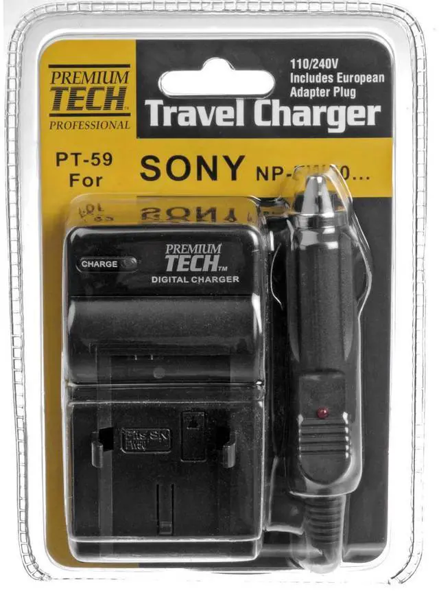 Main image of Adorama PT-59 AC/DC Rapid Battery Charger for Sony NP-FW50