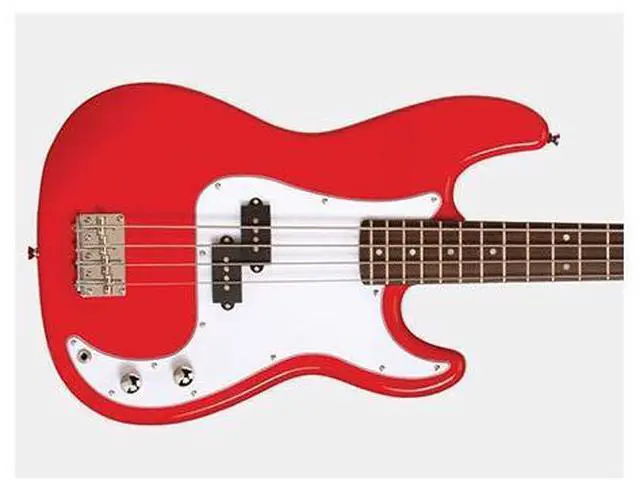 Alt view image 2 of 3 - Austin APB200 Series Double Cutaway Bass Guitar, Red #APB200RD