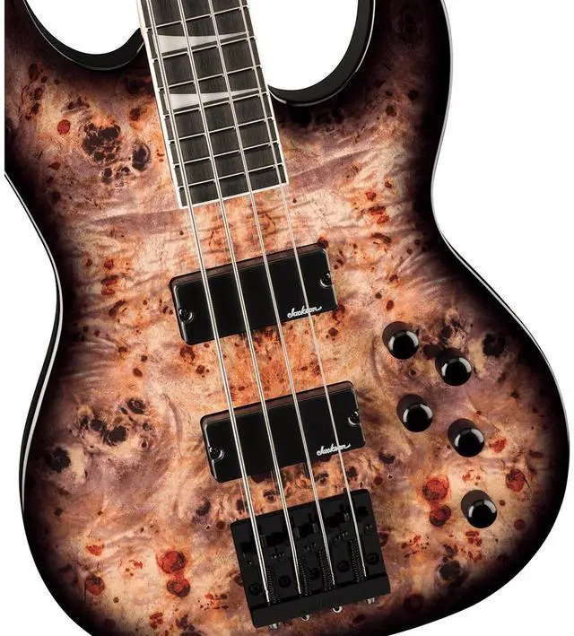 Alt view image 3 of 6 - Jackson Jackson JS Series Concert Bass CB JS3P Bass Guitar, Amaranth Fingerboard, Transparent Black Burst