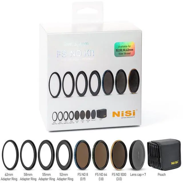 Main image of NiSi NiSi 62mm NiSi Swift FS ND Filter Kit #NIR-FSNDSWIFT-KIT62