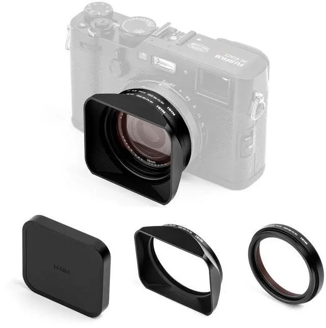 Main image of NiSi NiSi X100 Series NC UV Filter Kit, Black #NISI-X100-UV49HOODCAP-BLK