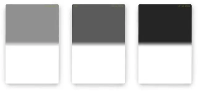 Main image of Lee Filters 100x150mm Neutral Density Medium-Edge Graduated Resin Filter Set