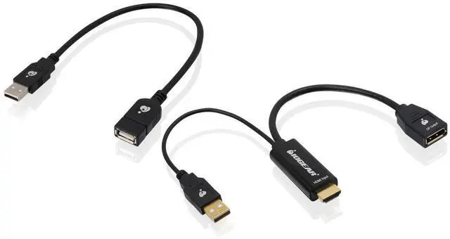 Alt view image 2 of 5 - IOGEAR 4K 60Hz HDMI to DisplayPort Adapter #GHDMDPFB