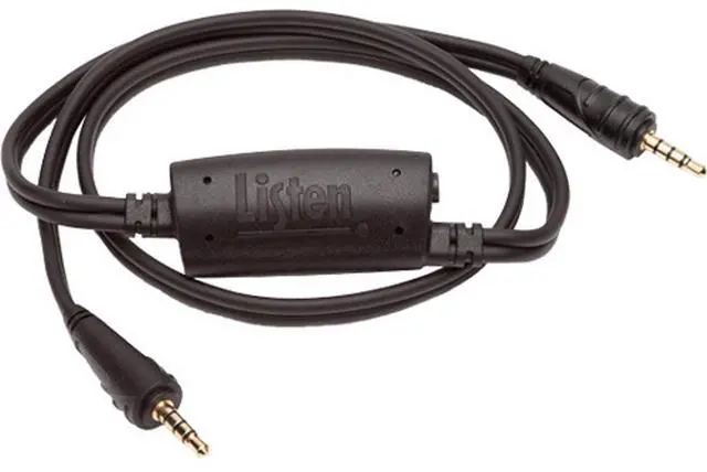 Main image of Listen Technologies LA-430 Intelligent Ear Phone/Neck Loop Lanyard, Black