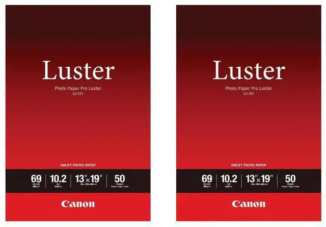Main image of Canon Canon 2 Pack LU-101 Pro Luster Photo Paper (13x19", 50 Sheets, 255 gsm)