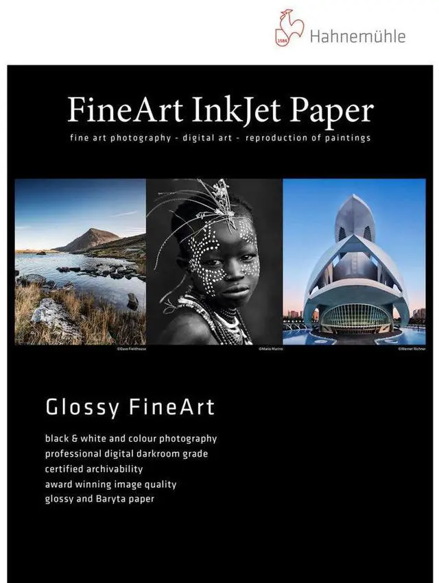 Main image of Hahnemuhle Pearl Photo Rag, 100 % Cotton Rag, Natural White Inkjet Paper, 320 g/mA, 13x19", 25 Sheets