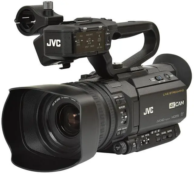 Main image of JVC GY-HM250U 12.4MP 4K UHD Compact Handheld Camcorder with Integrated 12x Ultra HD Lens