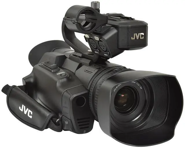 Alt view image 2 of 5 - JVC GY-HM250U 12.4MP 4K UHD Compact Handheld Camcorder with Integrated 12x Ultra HD Lens