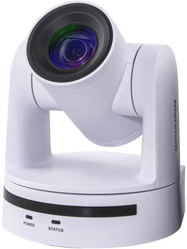Alt view image 3 of 4 - Marshall Electronics CV605-U3 2MP Full HD USB-C/HDMI/IP 5x PTZ Camera, White