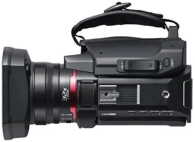Alt view image 6 of 8 - Panasonic X1200 4K Camcorder, Wide Angle Telephoto Lens with 24X Zoom, Hybrid O.I.S.,Lightweight Heat Dispersing Design, Eco Packaging - HC-X1200