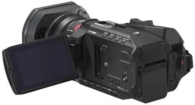 Alt view image 7 of 8 - Panasonic X1200 4K Camcorder, Wide Angle Telephoto Lens with 24X Zoom, Hybrid O.I.S.,Lightweight Heat Dispersing Design, Eco Packaging - HC-X1200