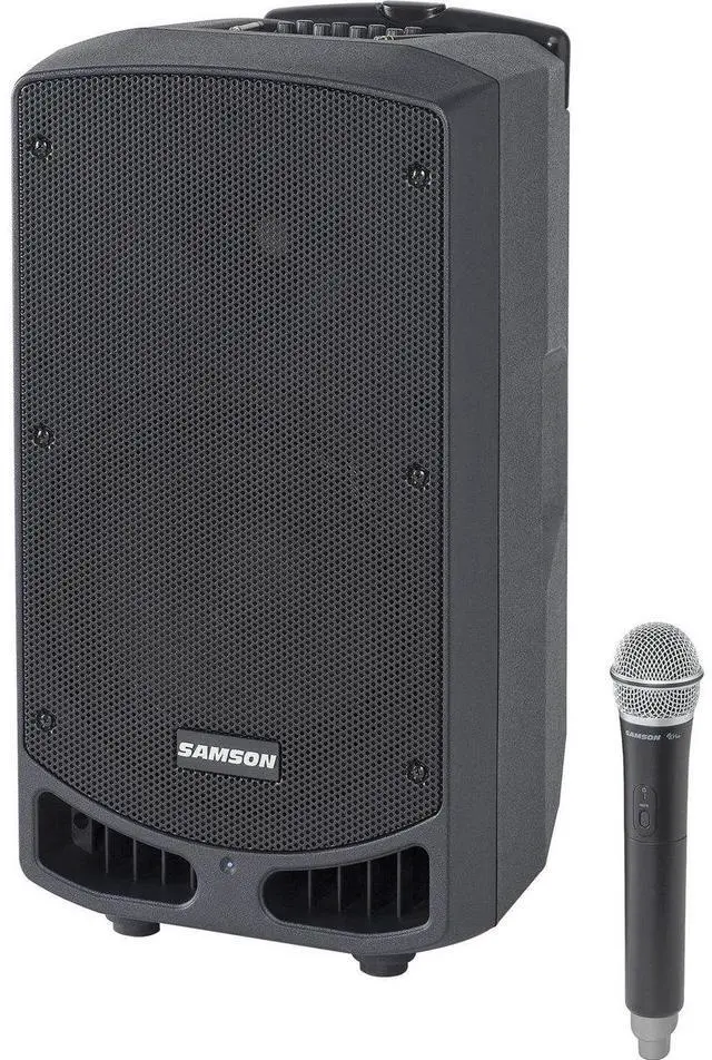 Alt view image 9 of 15 - Samson Expedition XP310w Portable PA-10 Speaker with Handheld Wireless System