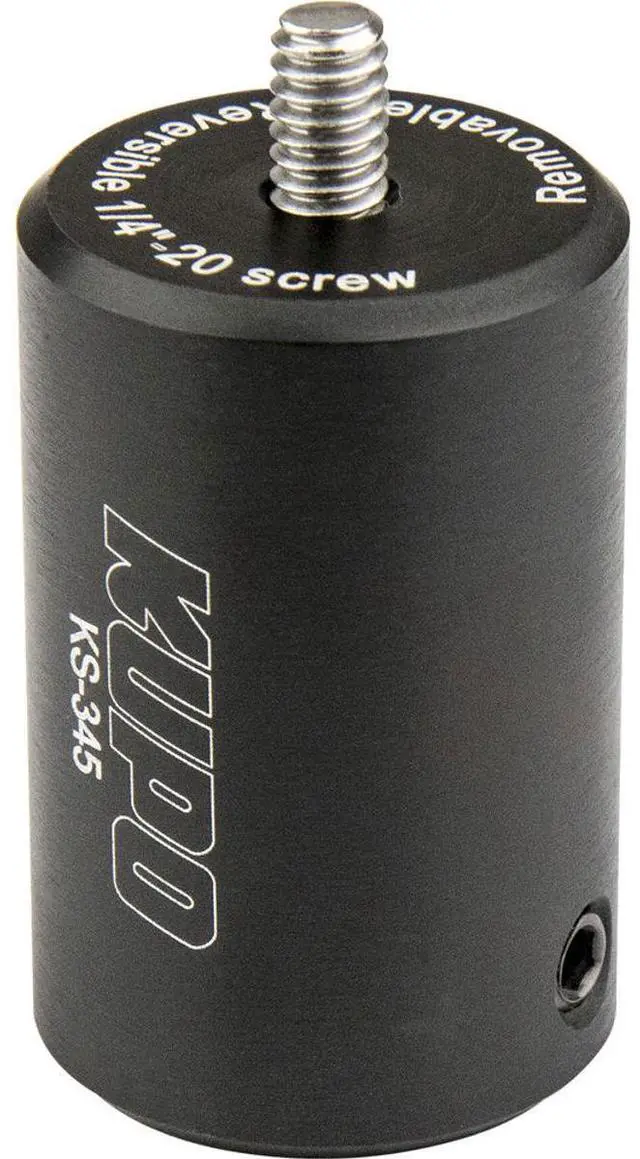 Alt view image 2 of 7 - Kupo Painter's Pole Adapter with Removable 1/4"-20 Screw and 5/8" Baby Pin for Hand Held Boom