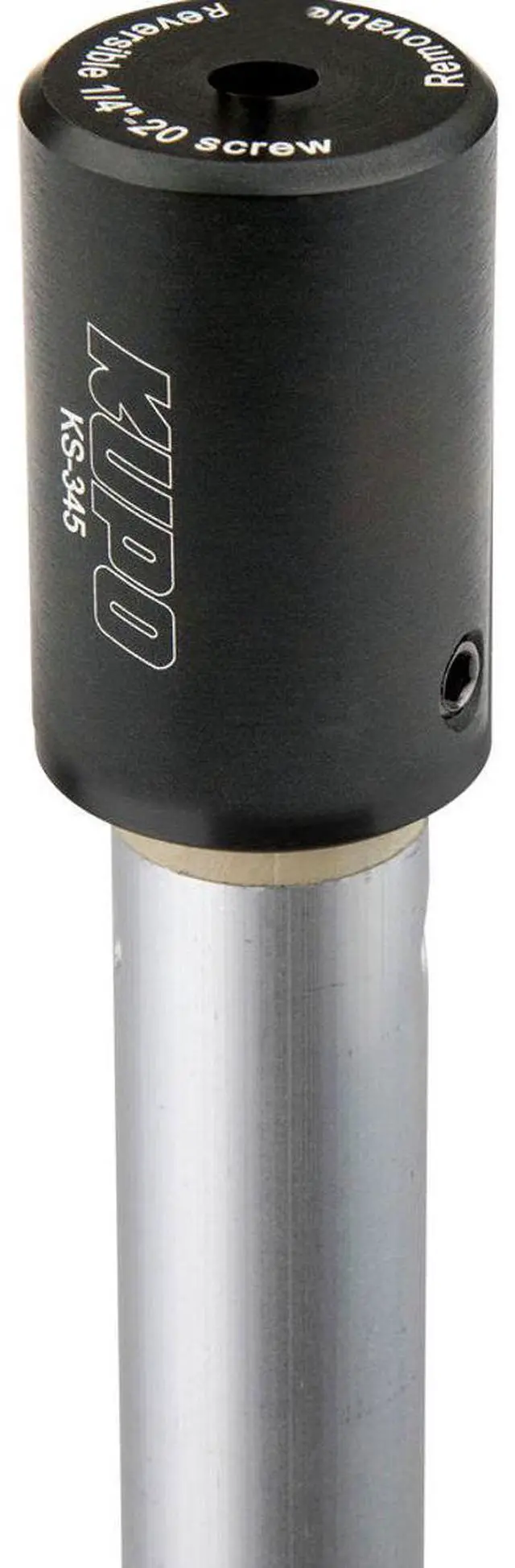 Alt view image 5 of 7 - Kupo Painter's Pole Adapter with Removable 1/4"-20 Screw and 5/8" Baby Pin for Hand Held Boom
