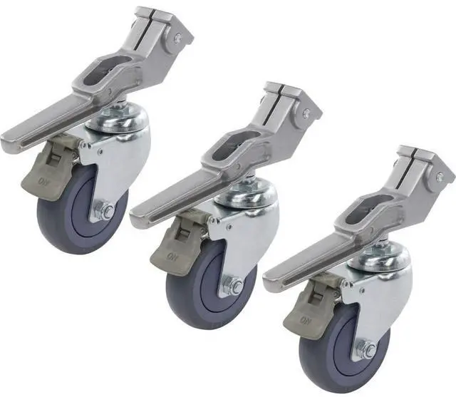 Alt view image 2 of 2 - kupo 100mm caster with brake 25.4mm square adapter set of three (ks940712)