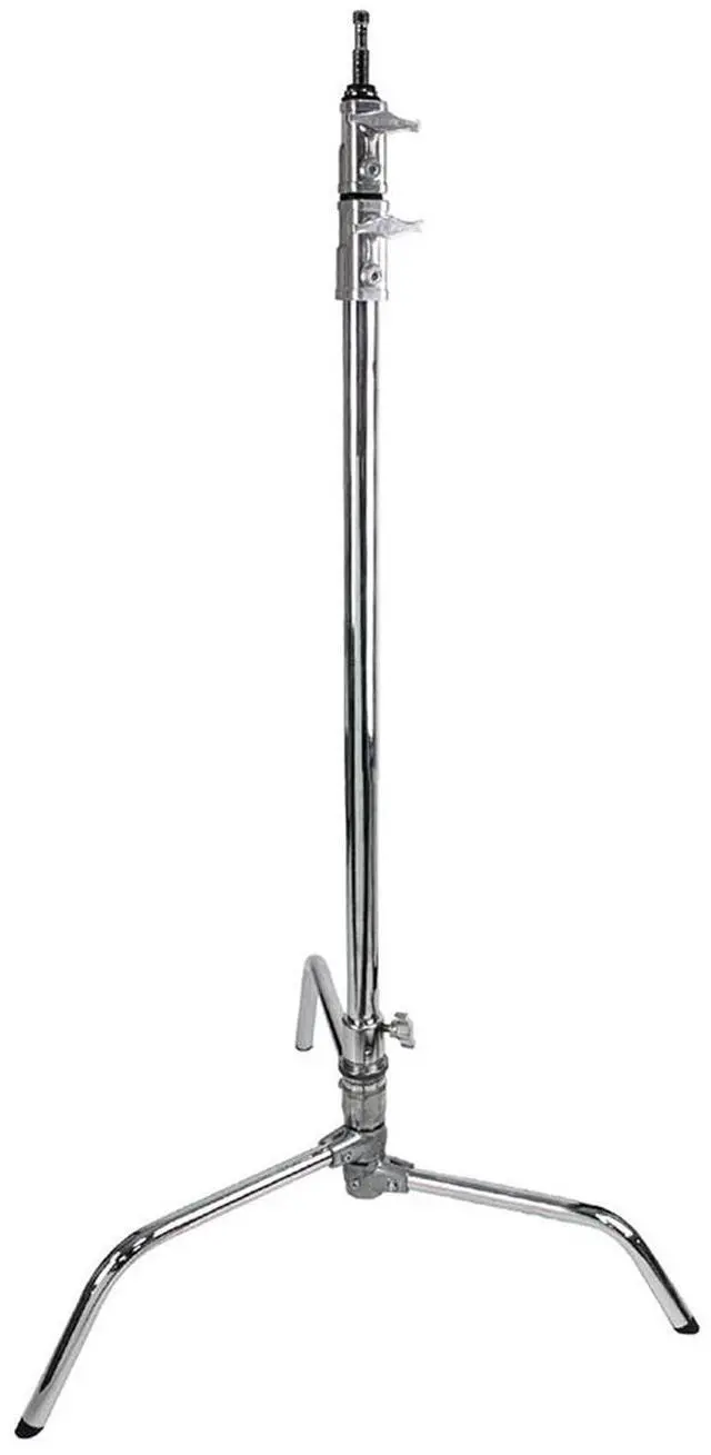 Alt view image 4 of 7 - Kupo 40" Master C-Stand with Turtle Base with Baby Boom, Grip Head, Camera Mounting Plate and 10 lbs Weight Bag