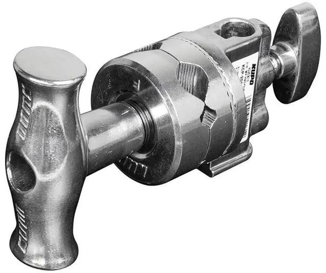 Alt view image 5 of 7 - Kupo 40" Master C-Stand with Turtle Base with Baby Boom, Grip Head, Camera Mounting Plate and 10 lbs Weight Bag