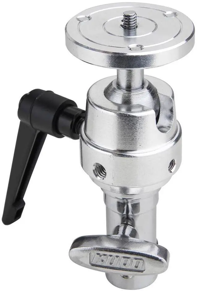 Alt view image 6 of 7 - Kupo 40" Master C-Stand with Turtle Base with Baby Boom, Grip Head, Camera Mounting Plate and 10 lbs Weight Bag