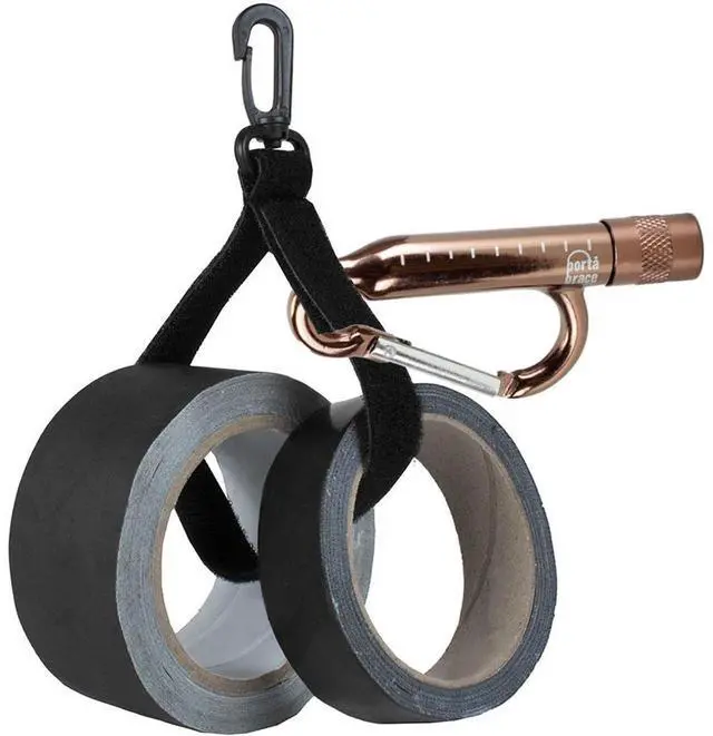 Main image of Porta Brace Piggin' String Gaffer Spooler with Carabiner/Flashlight and Tape