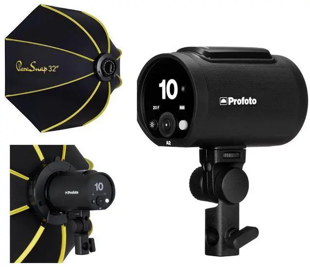 Main image of Profoto A2 The Little Big Off Camera Flash Head w/ Glow 32" ParaSnap Octa Softbox