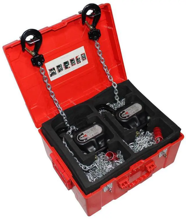 Alt view image 2 of 7 - ProX XT-MCH1TX2-30FT 1T Manual Chain Stage Hoist with 30' Chain, 2-Pack