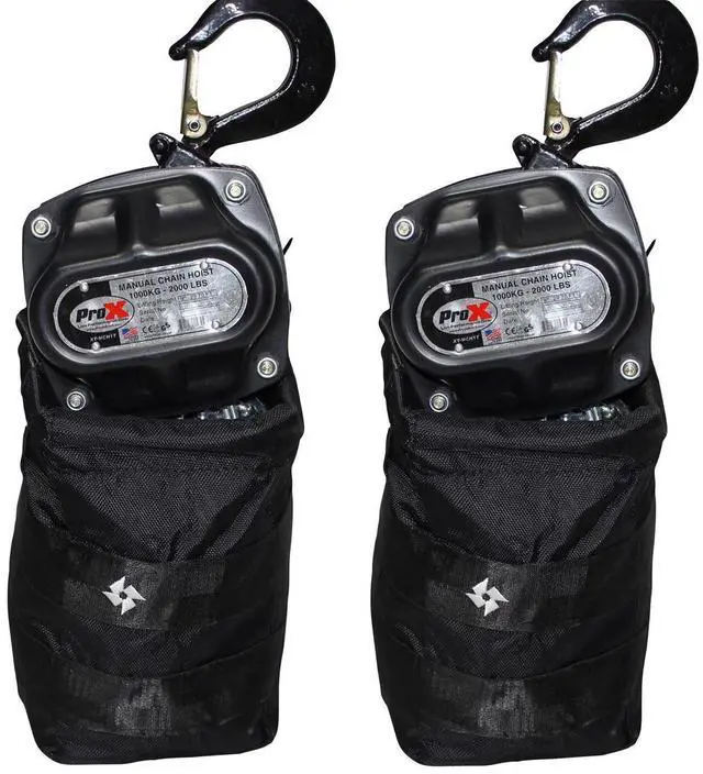 Alt view image 5 of 7 - ProX XT-MCH1TX2-30FT 1T Manual Chain Stage Hoist with 30' Chain, 2-Pack