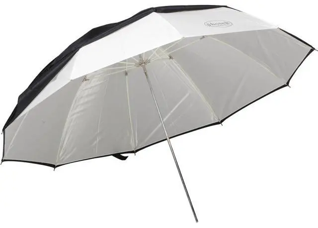 Alt view image 2 of 4 - Photek Goodlighter 60" Umbrella with Fiberglass Frame and 7mm Permanent Shaft, Silver