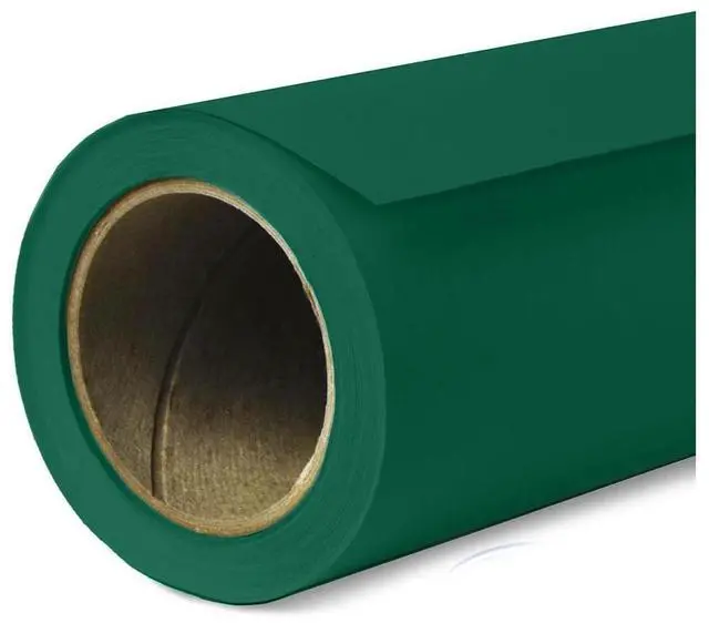 Alt view image 2 of 6 - Savage Widetone Seamless Background Paper, 86" wide x 36' Evergreen, #18 - Bundle With Flashpoint 10' Background Support System Air Cushioned, Flashpoint Clip Clamp with 2" Jaw