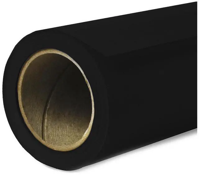 Alt view image 2 of 6 - Savage Widetone Seamless Background Paper 86"wide x36' Black #20 W/10' Support