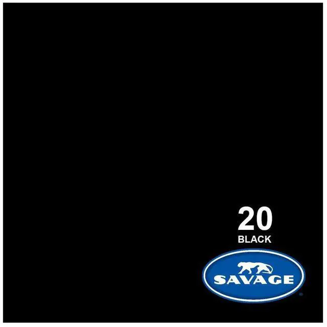 Alt view image 5 of 6 - Savage Widetone Seamless Background Paper 86"wide x36' Black #20 W/10' Support