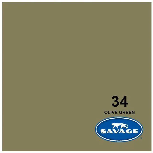 Alt view image 2 of 5 - Widetone Seamless Background Paper, 86" wide x 36' Olive Green, #34 #34-86 Z