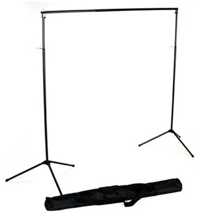 Alt view image 7 of 7 - Savage Economy Background Support Stand with 5x9' White/Black Backdrop
