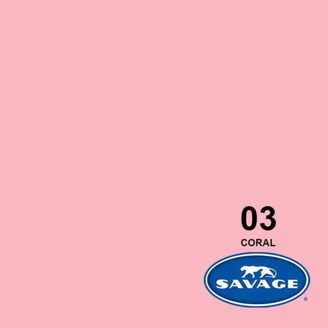 Alt view image 2 of 6 - Savage Widetone Seamless Background Paper, 86"x18', Coral, #03
