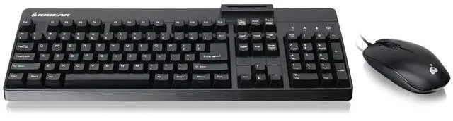 Alt view image 7 of 8 - IOGEAR TAA-Comp Keyboard Built In CAC Reader Mouse GKBSR202TAAKIT
