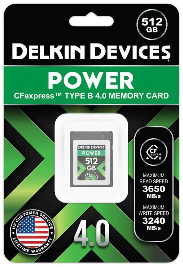 Alt view image 2 of 2 - Delkin Devices POWER 4.0 512GB CFexpress Type-B Memory Card