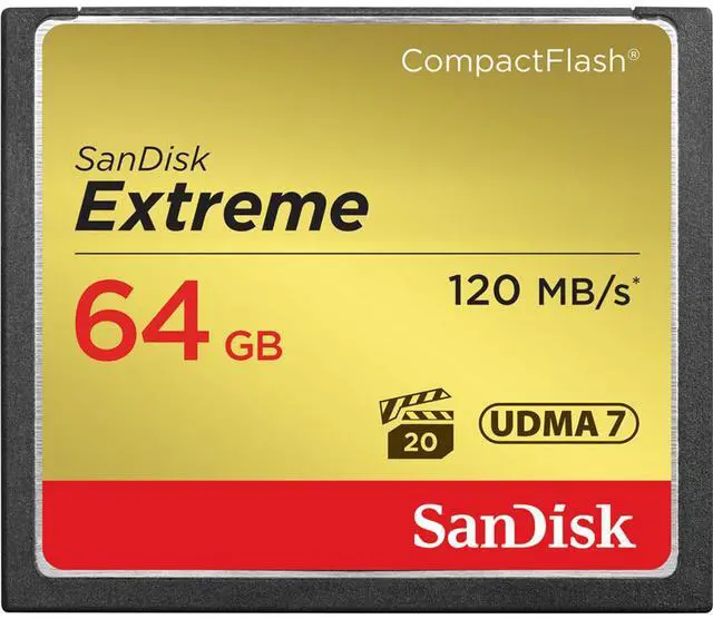 Alt view image 2 of 5 - SanDisk 64GB Extreme Compact Flash Memory Card - Pack of 2