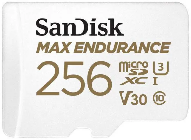 Alt view image 7 of 10 - SanDisk MAX ENDURANCE 256 GB microSD SDSQQVR256GAN6IA
