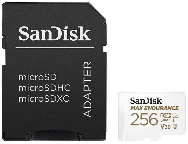 Alt view image 9 of 10 - SanDisk MAX ENDURANCE 256 GB microSD SDSQQVR256GAN6IA