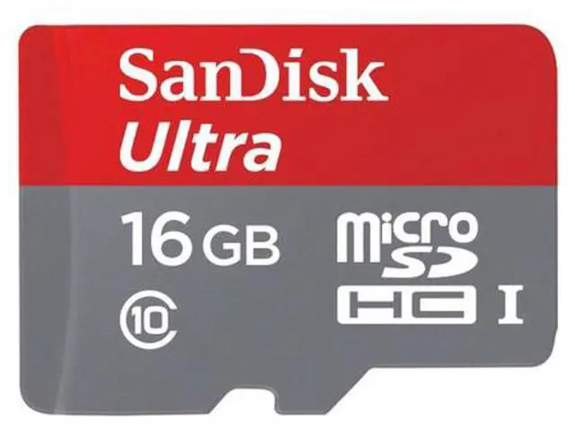 Alt view image 6 of 10 - SanDisk Ultra 16 GB Class 10/UHS-I microSDHC SDSQUNC016GAN6IA