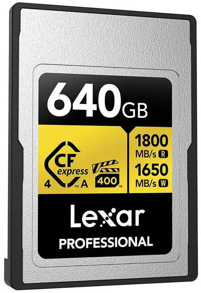 Alt view image 3 of 6 - Lexar Gold Series Professional 640GB CFexpress 4.0 Type-A Memory Card