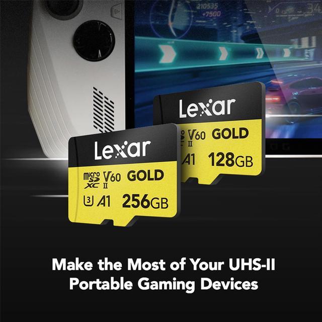 Alt view image 7 of 16 - Lexar Micro SD Professional GOLD UHS-II Flash Memory Card 128GB