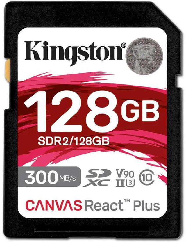 Alt view image 17 of 19 - Kingston Canvas React Plus 128GB Secure Digital Extended Capacity (SDXC) Flash Card Model SDR2/128GB
