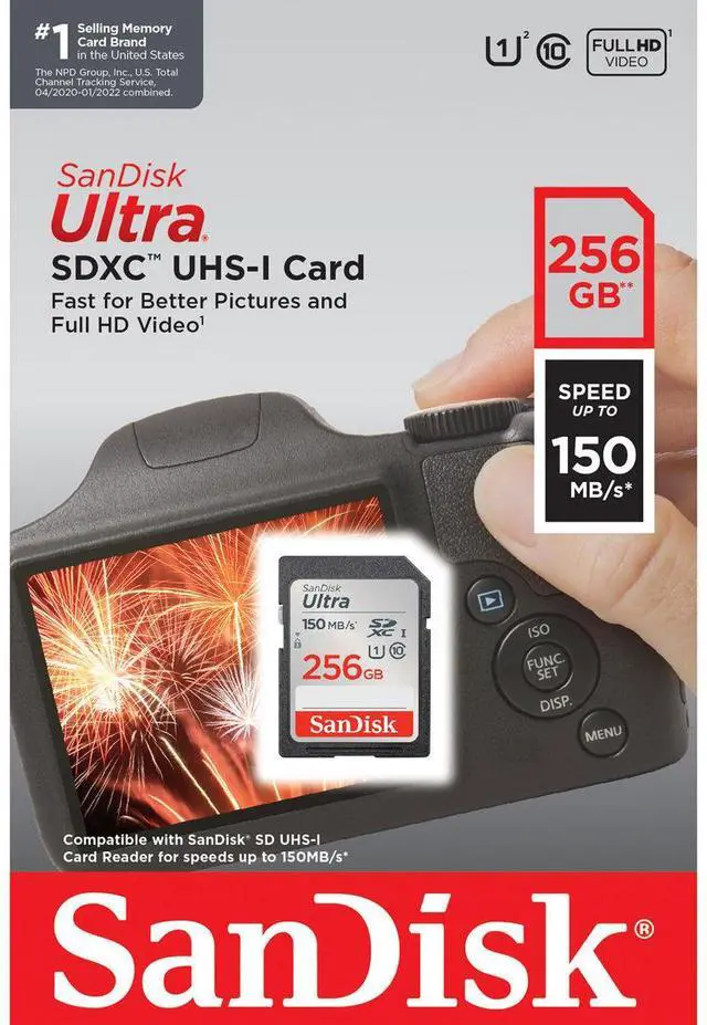 Alt view image 6 of 7 - SanDisk Ultra 256 GB Class 10/UHS-I U1 SDXC SDSDUNC256GAN6IN