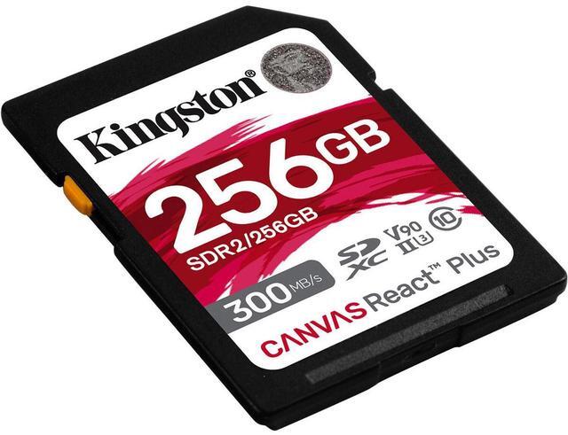 Alt view image 17 of 20 - Kingston Canvas React Plus 256GB Secure Digital Extended Capacity (SDXC) Flash Card Model SDR2/256GB