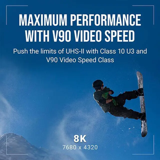 Alt view image 4 of 6 - PNY Technologies X-PRO 90 64GB Class 10 U3 V90 UHS-II SDXC Flash Memory Card