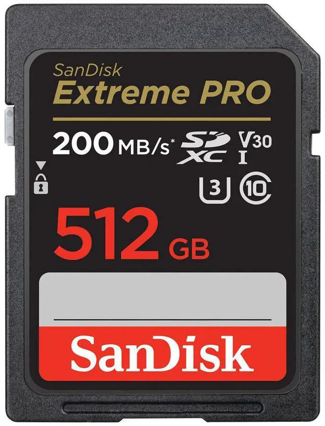 Alt view image 9 of 13 - SanDisk Extreme PRO 512 GB Class 3/UHS-I U3 V30 SDXC SDSDXXD512GANCIN